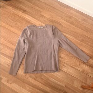 Abercrombie & Fitch Taupe Long Sleeve Top